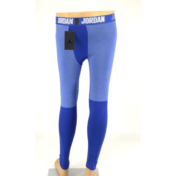 📦 NEW Mens Small NIKE JORDAN Compression Training Tights Pants Blue AO9223-493 - Picture 2 of 5